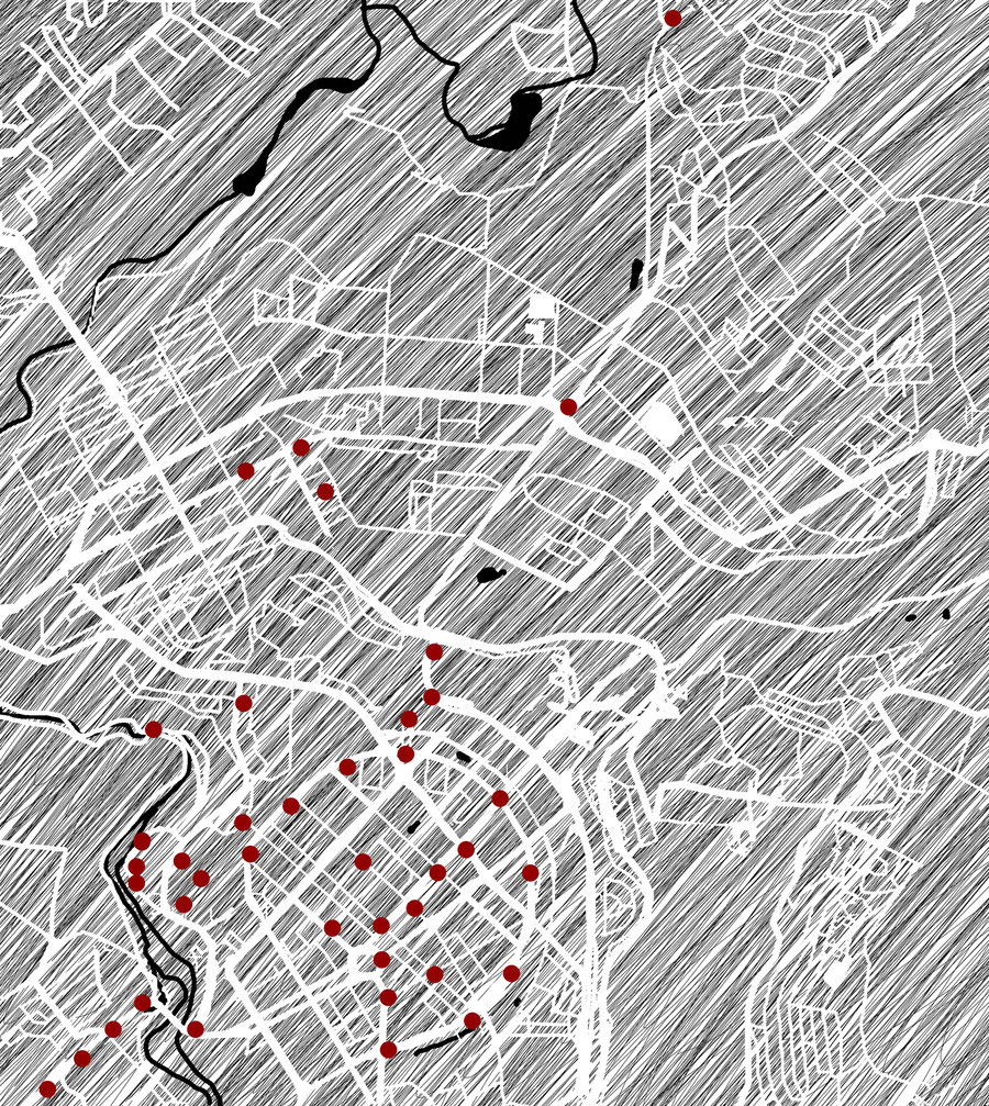 Jerevan city map, Armenia