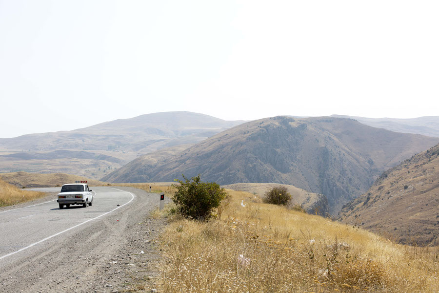 A typical Armenian road, leading to Jermuk, Armenia