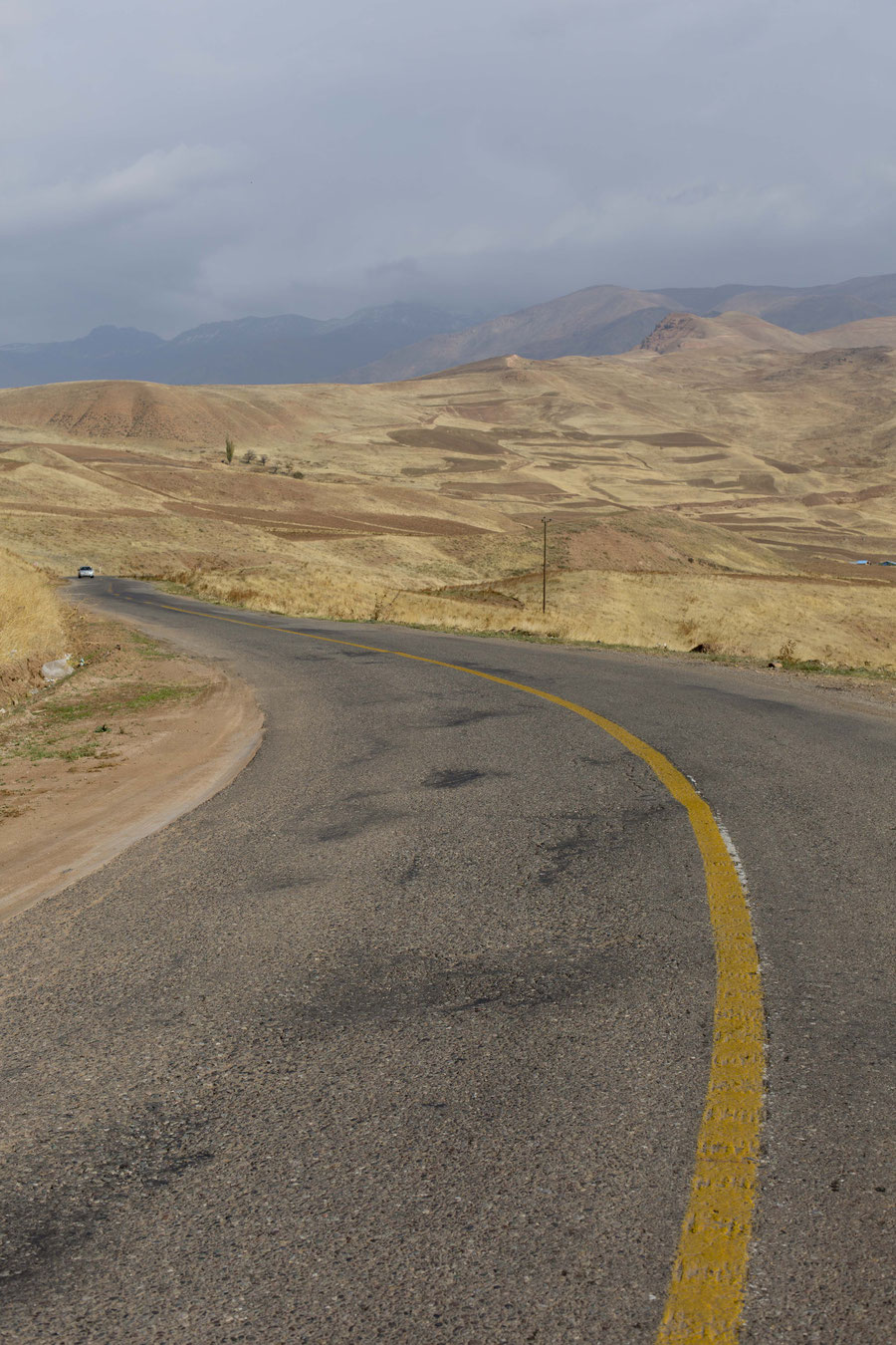 The road, Alamut valley, Qazvin, Iran