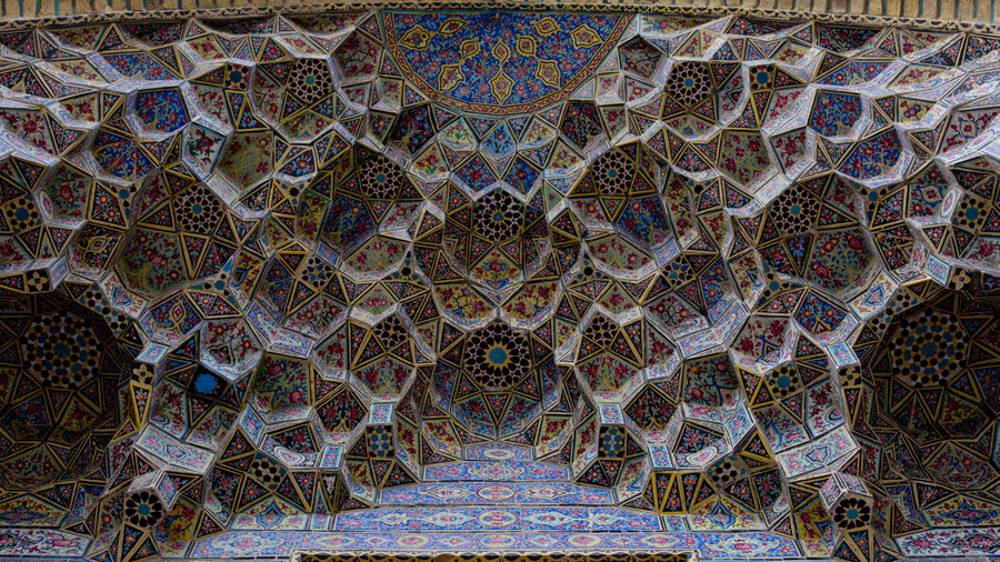 Pink mosque, Shiraz, Iran