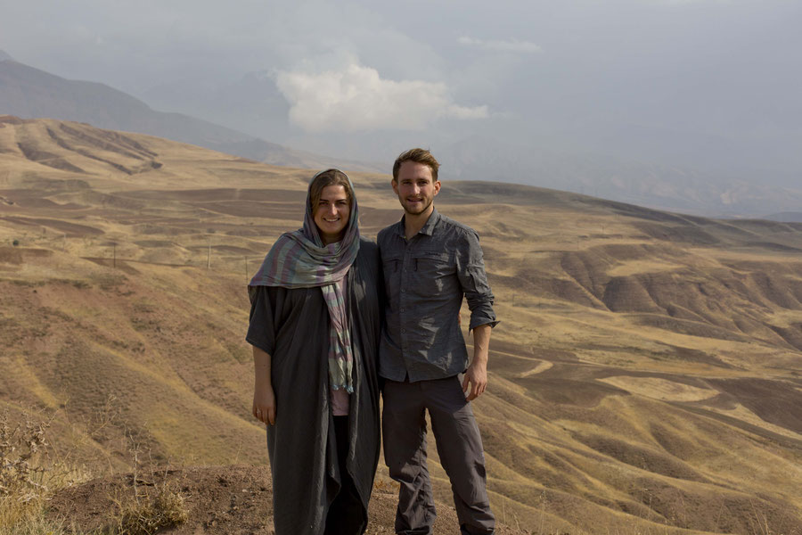 J. and me in Alamut valley, Qazvin, Iran