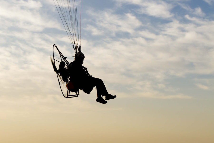 Paraglider, Yazd, Iran