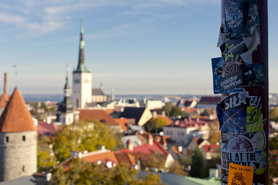 overlooking the city, Tallinn, Estonia.