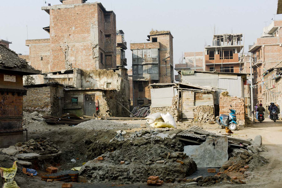 The remains of the earthquake, Bakthapur, Nepal