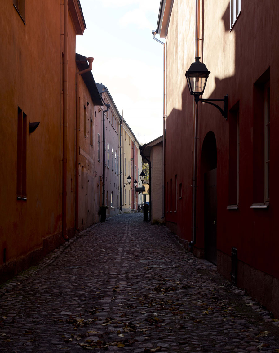 old street in Turku, Finland