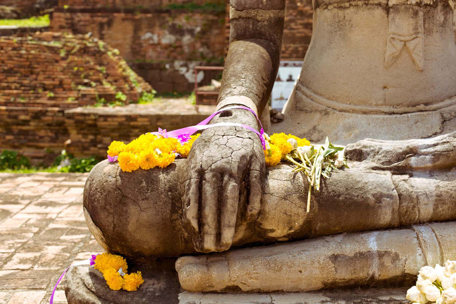 Another Buddha in its sunday best, Ayutthaya, Thailand