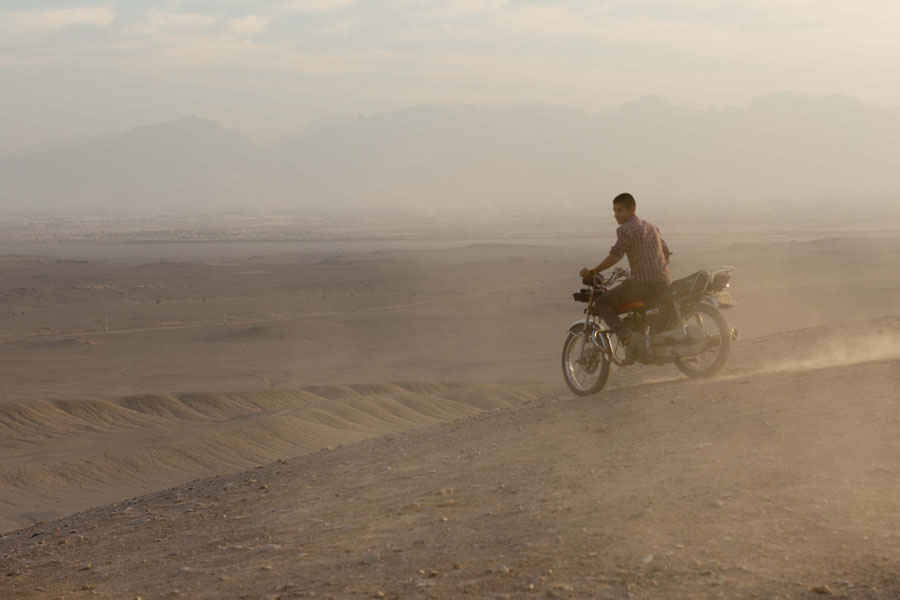 Jungster in the Yazd desert, Yazd, Iran (because taking pictures close to the border is strongly forbidden)