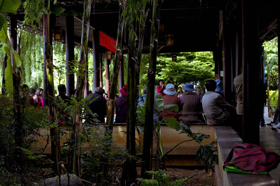 The senior folk making music, Kunming, China