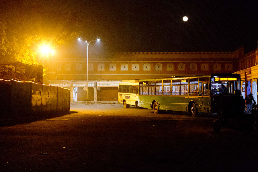 The streets by night, Jaipur, India