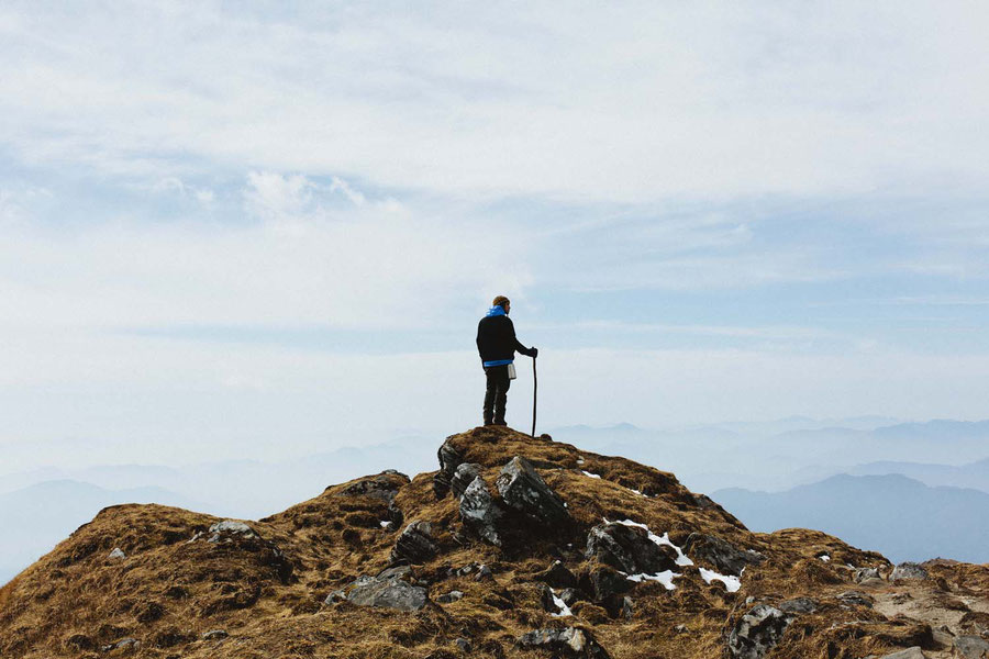 Lone wanderer, Mardi Himal Trek, Nepal