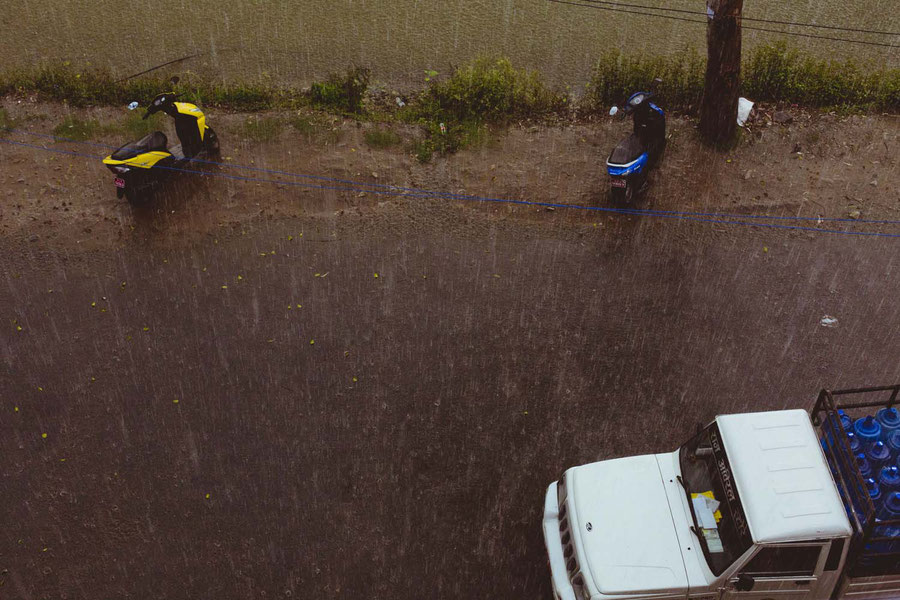 A gush of rain, Pokhara, Nepal