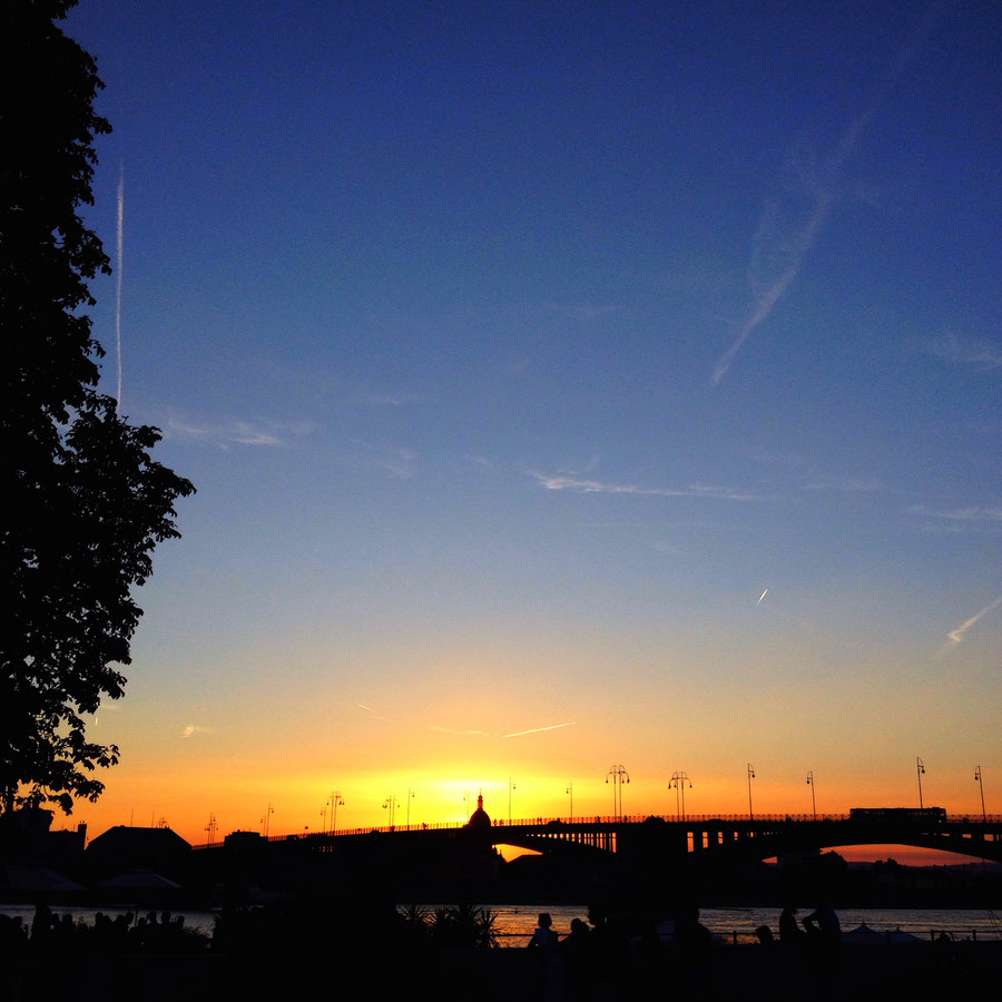 Sunset in Mainz-Kastel, my old hood