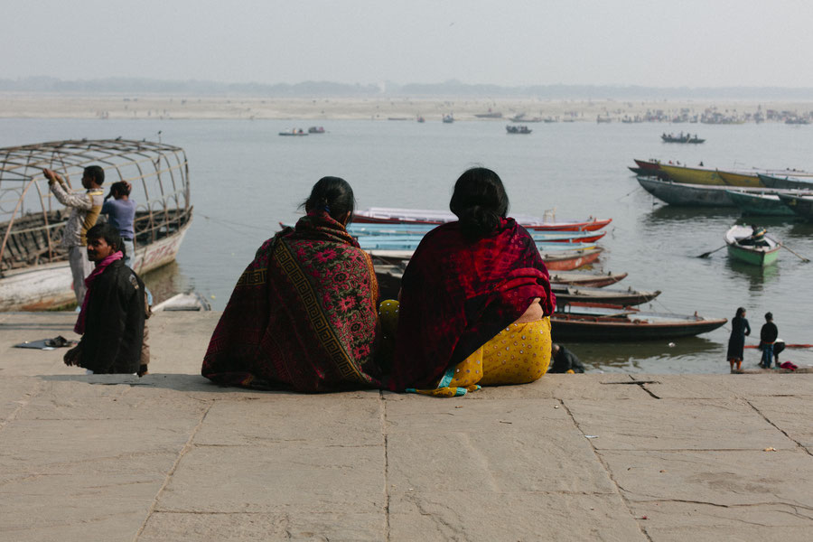 Das Leben ist ein langer ruihger Fluss, Varanasi, Indien