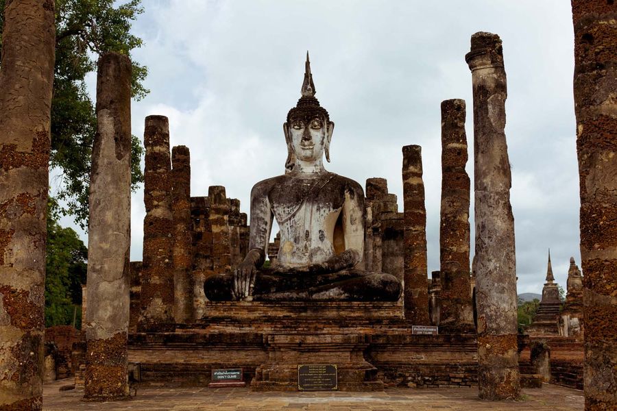 Only the roof is missing, Sukhothai, Thailand