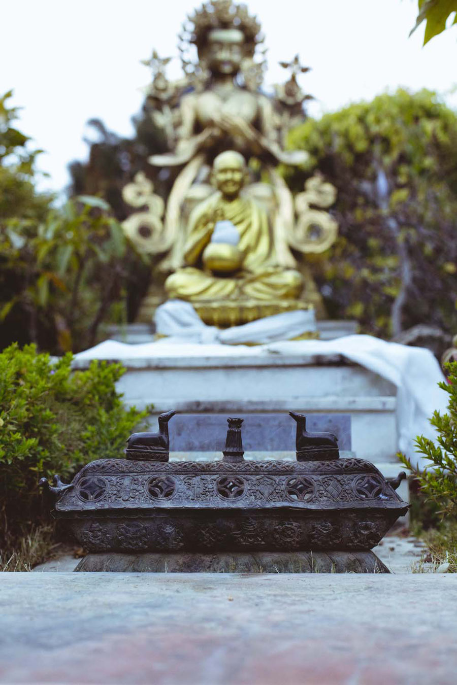 Stupa garden, Kopan Monaestery, Nepal