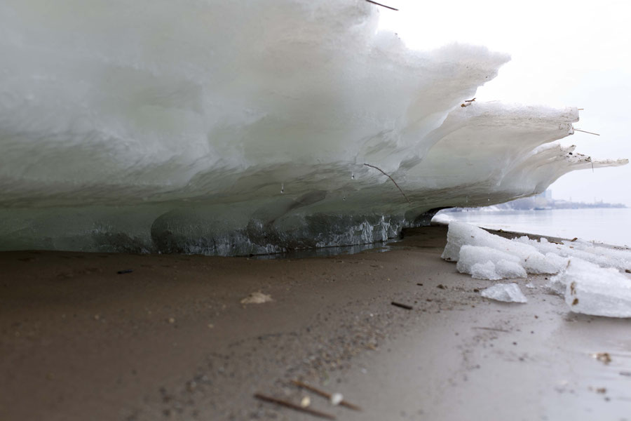 On "thin" ice, Wolga, Samara, Russia