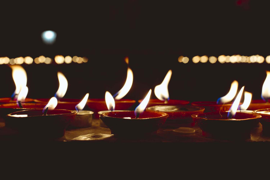 Candlesession, Kopan monastery, Nepal