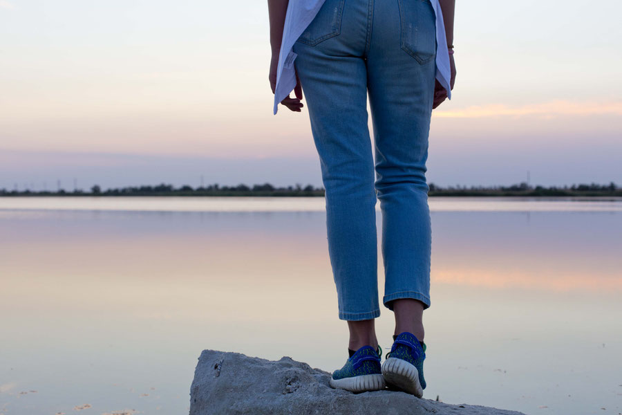 Looking over a salt lake, Jevpatoria, Crimea