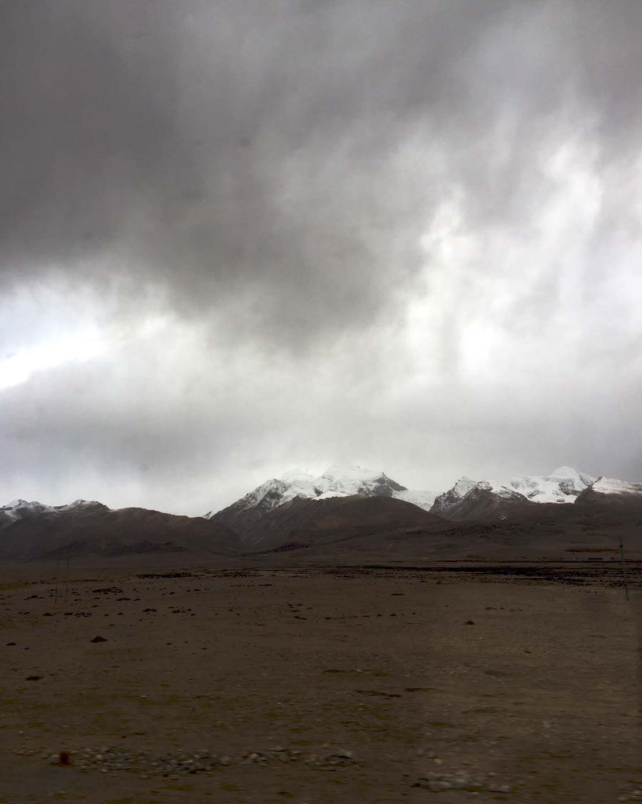 View from the train window, Tibet, China