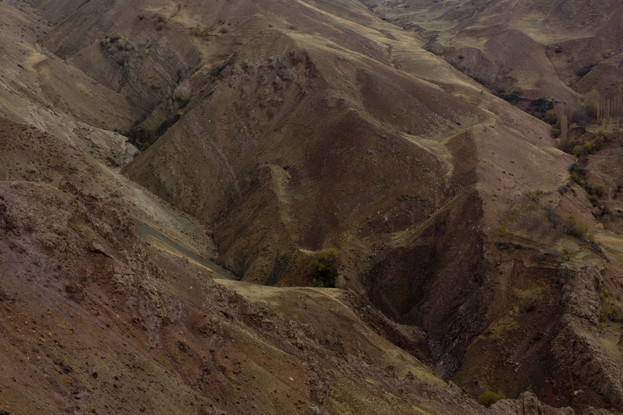 Rainbow mountains, Alamut castle, Qazvin, Iran