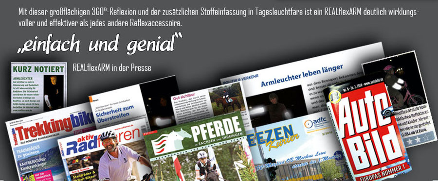 REALflexARM in der Autobild, Trekkingbike, Pferde, aktiv Radfahren, ADFC 