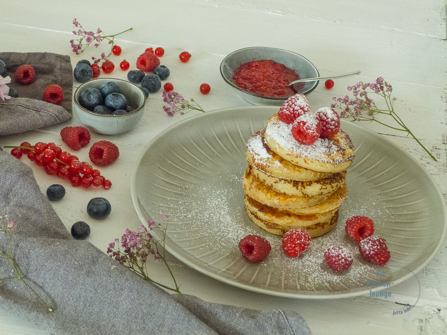 Pancakes mit Beerenfrüchte