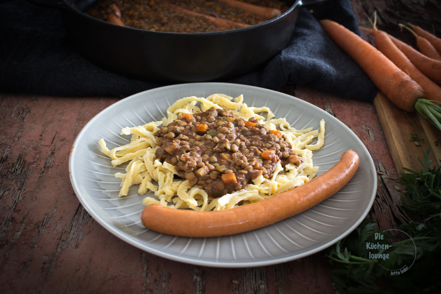 Schwäbische Linsen mit Spätzle das Original Die Küchenlounge Schwäbische Linsen mit Spätzle das Original Die Küchenlounge
