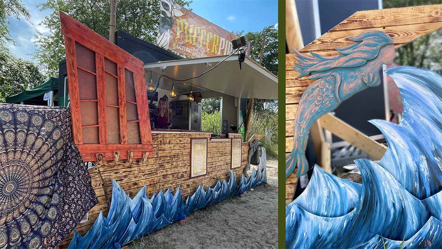 Puffer Piraten-Schiff - Festival Food von Peace Gyros
