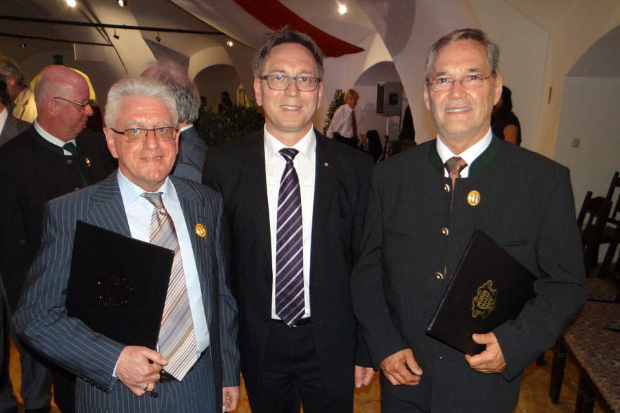 Fritz Hausewirth - BM Mag. Martin Krumschnabel - Erwin Weiskirchner