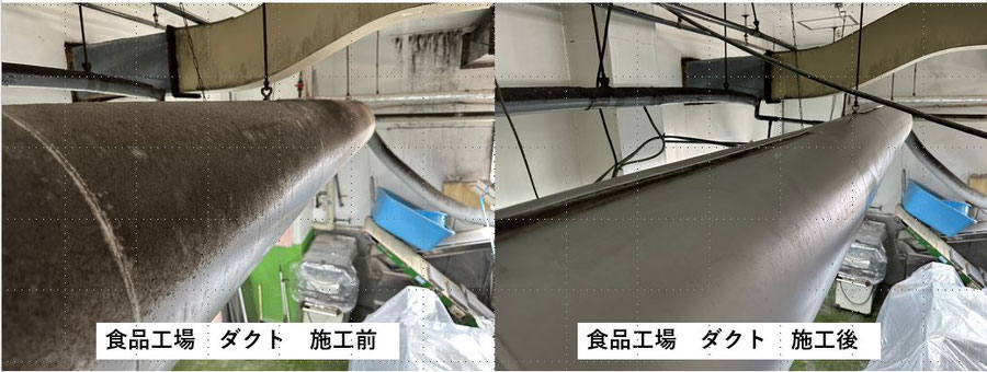 ダクトのカビ取り