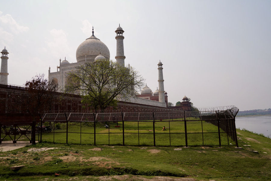 Viewpoint östlich des Taj Mahal am Yamuna