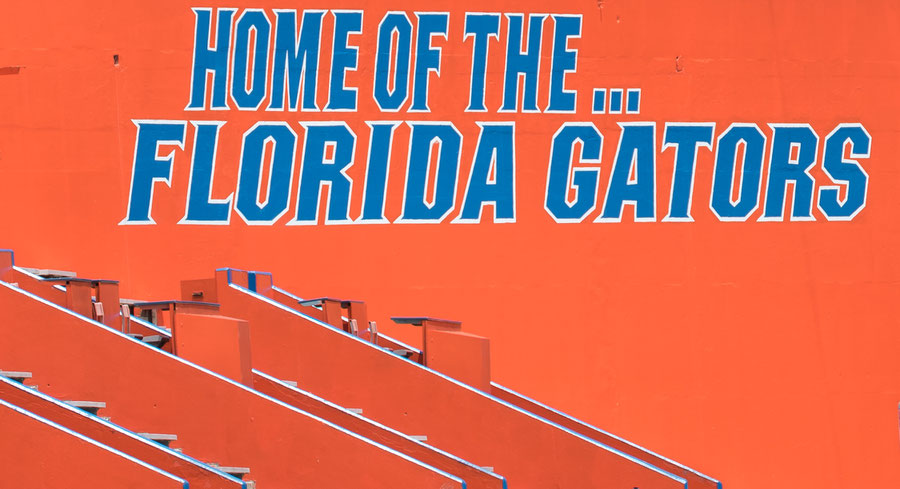 The football stadium of the university of Florida in Gainesville. The stadium is nicknamed as The Swamp by the legendary head ball coach Steve Spurrier. Home of the Florida Gators where only gators come out alive.