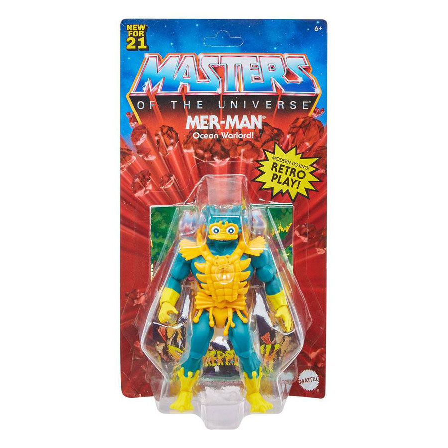 Mer-Man Lords of Power Masters of the Universe Origins 2021 MOTU Actionfigur 14cm Mattel