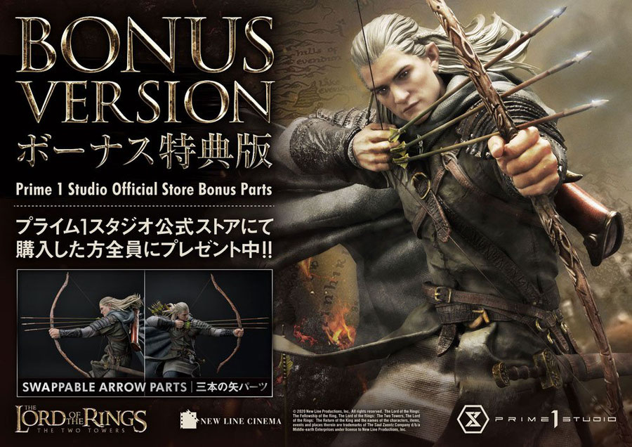 Legolas Bonus Version 1/4 Herr der Ringe Statue 75cm Prime 1 Studio