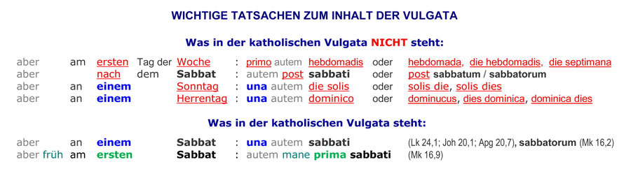 katholische Vulgata Auferstehung Jesu an einem Sabbat, una autem sabbati