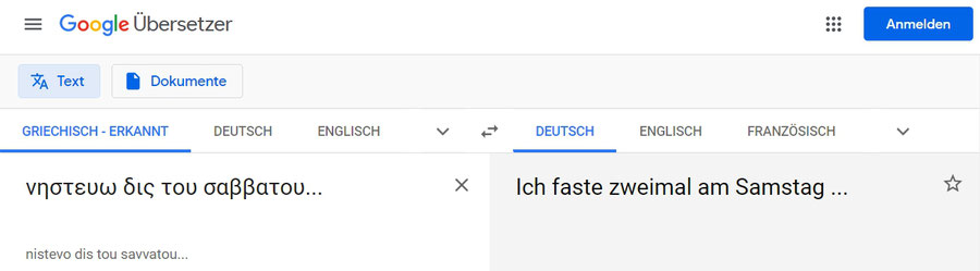 Lukas 18,12; Fasten Pharisäer am Sabbat Woche