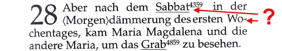  Mt 28,1 Elberfelder Studienbibel mit Sprachschlüssel