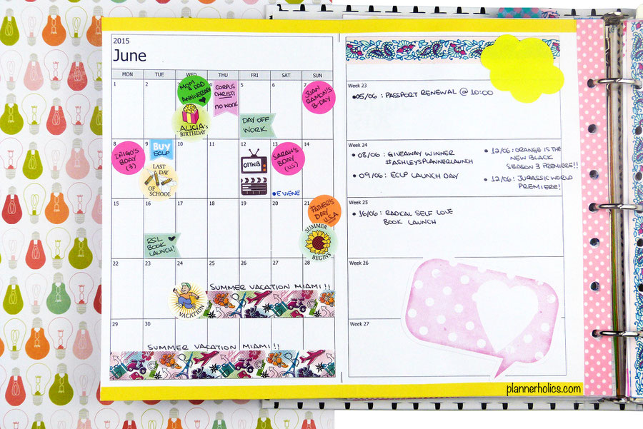 how to use your calendar pages