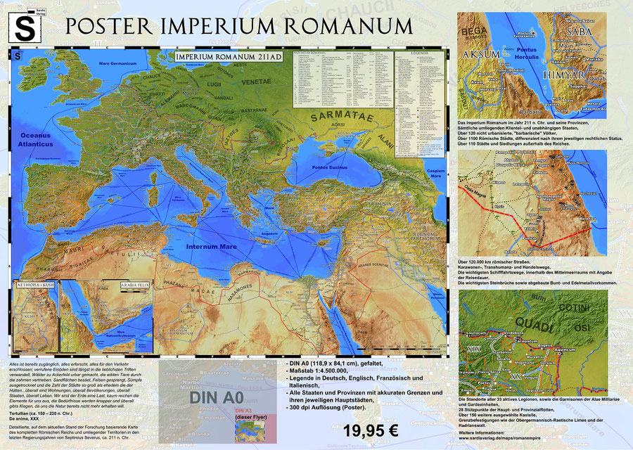Aushang Einzehandel Imperium Romanum Karte