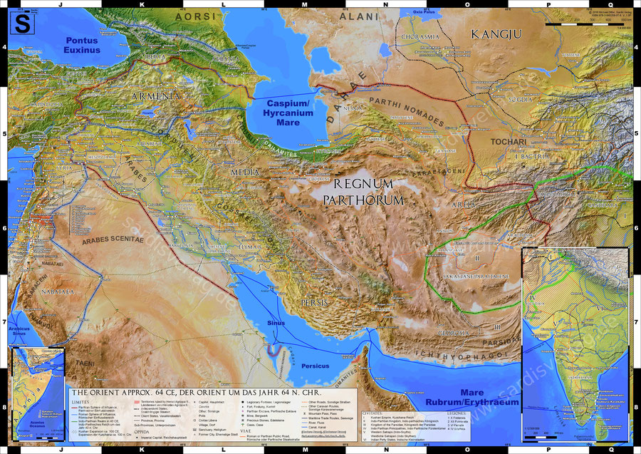 Parthian Empire map