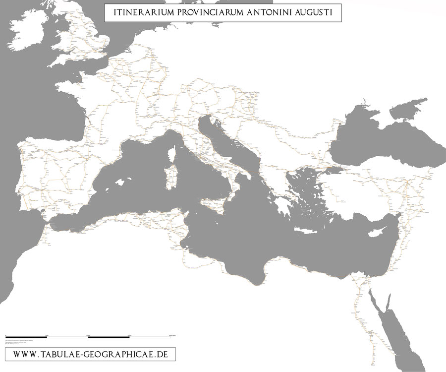 Itinerarium provinciarum Antonini Augusti, Antonine Itinerary