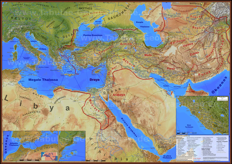 Karte des Perserreichs