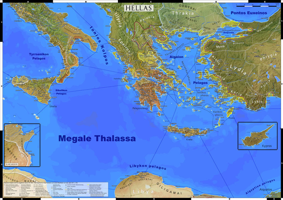 Classical Greece map 