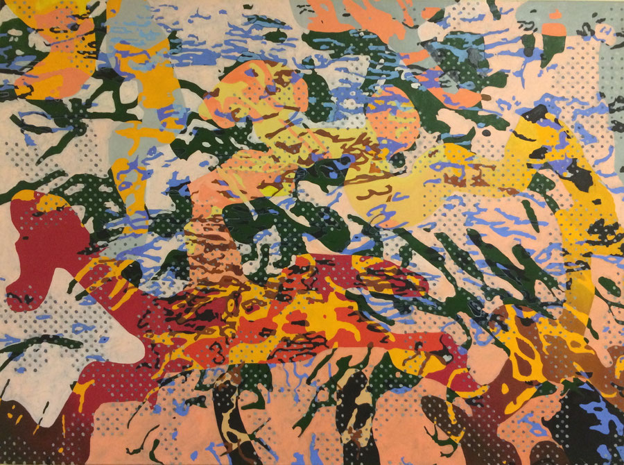 " Reit her II",Oil on canvas, 140 cm x 100 cm.
