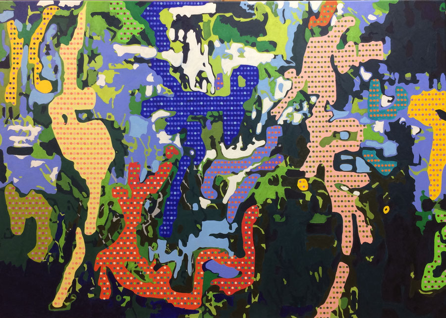 Birds of Paradise. Oil on canvas. 140 cm x 100 cm