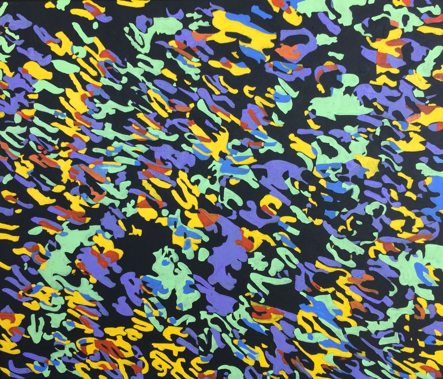 "Life's flow". Oil on canvas (2018) 70 cm x 60 cm