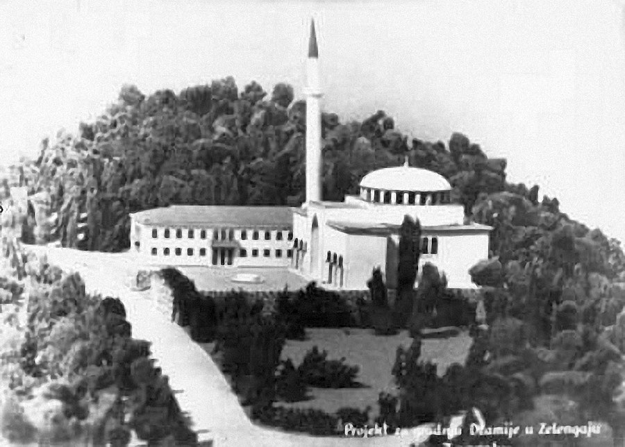 Maketa prve džamije koja je trebala biti sagrađena na Zelengaju (1937. godine) 