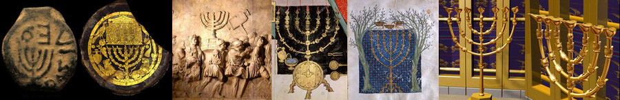 Ancient Menorah historic images illustrations lampstand bible