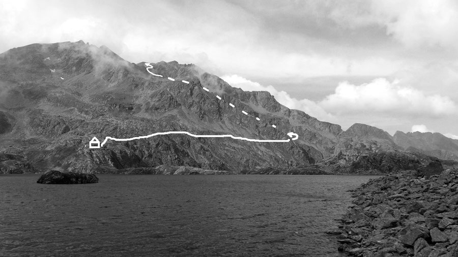 Petzeck - Normalweg, Routenverlauf - Bergtour, Wangenitzseehütte, Schobergruppe, Hohe Tauern