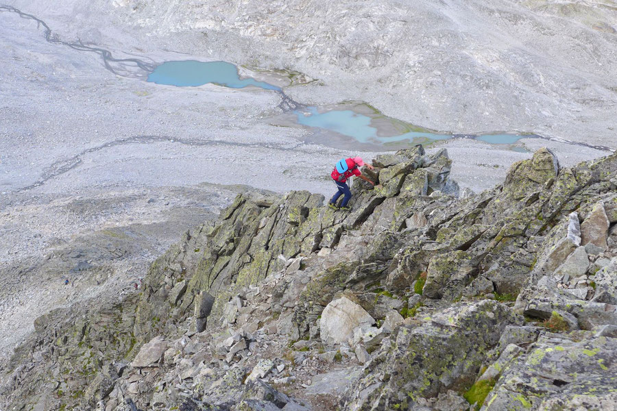 Hochgall - Kletterei Graues Nöckl - Nordwestgrat, Normalweg, Bergtour, Rieserfernergruppe, Südtirol